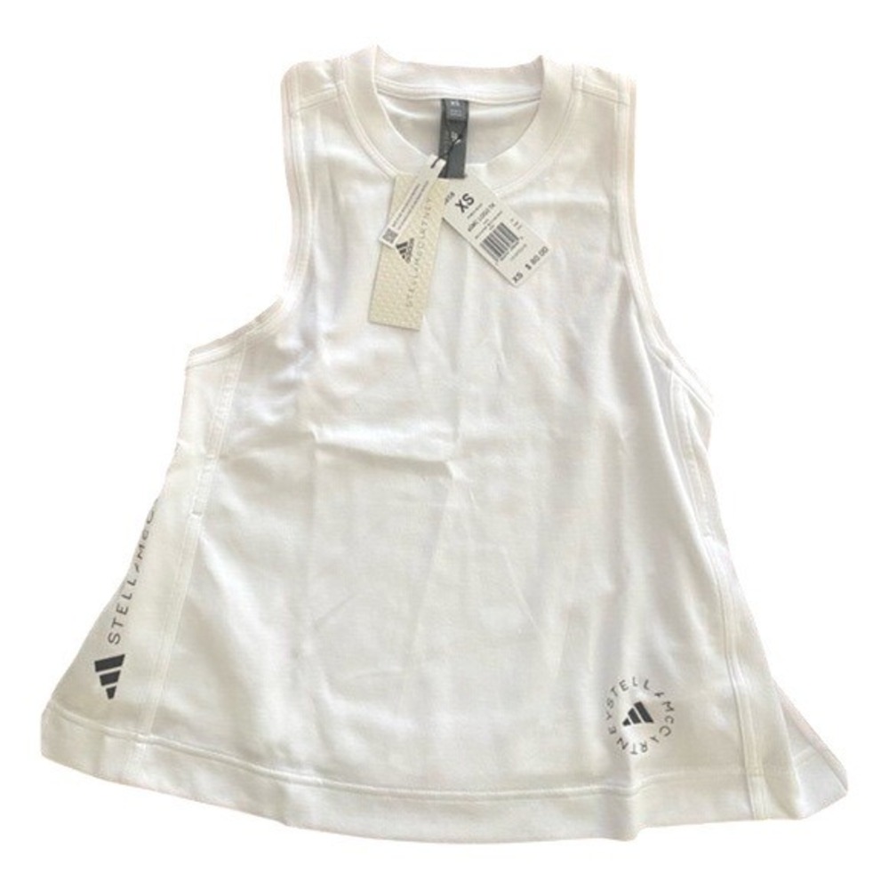 Adidas by Stella McCartney ASMC‎ Logo Tank Top White ID6858 Womens XS New